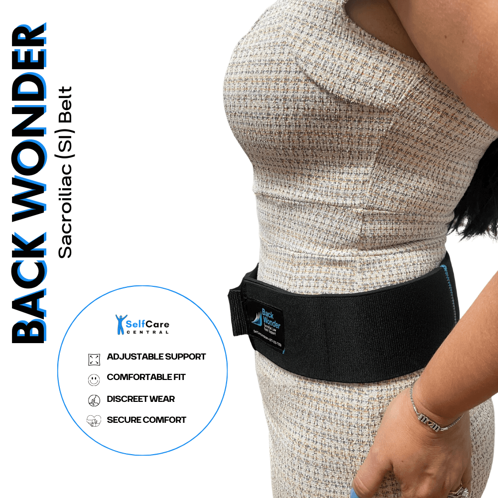 Back Wonder Sacroiliac Support Belt for SI Joint Pain Relief Reduce Lower Back Discomfort